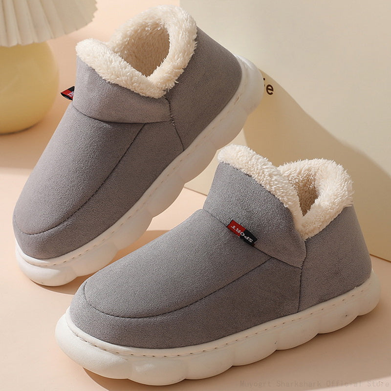 Pantoffels dames met pluizige voering en dikke zool 3