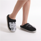 Pantoffels dames met schattig dierenmotief en dichte hiel 9