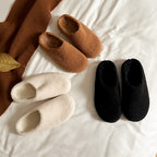 Pantoffels dames met zachte teddyvoering en gewatteerd voetbed 4