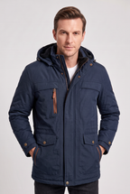 Parka heren met capuchon en fleecevoering voor de winter 3