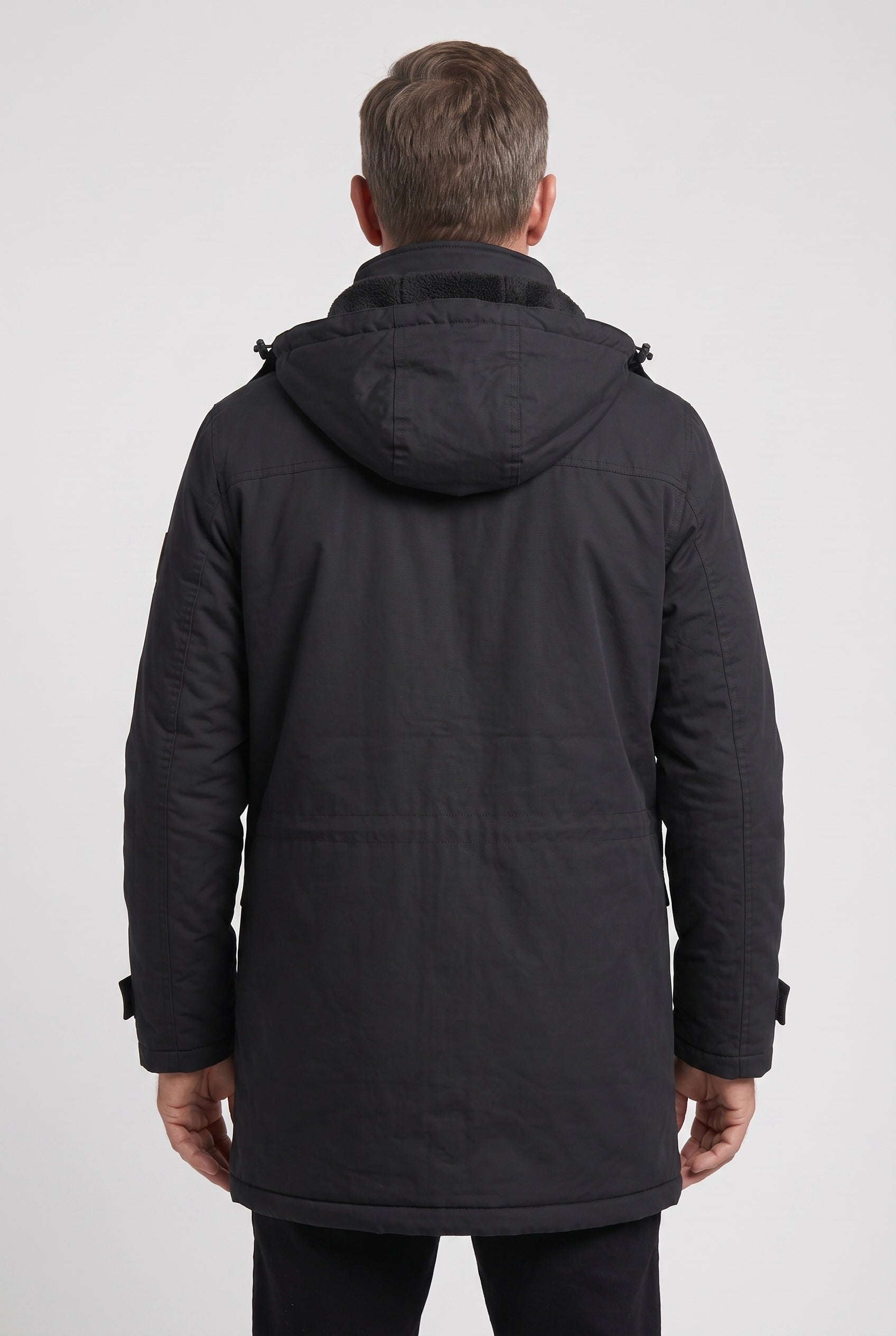Parka heren met capuchon en fleecevoering voor de winter 5