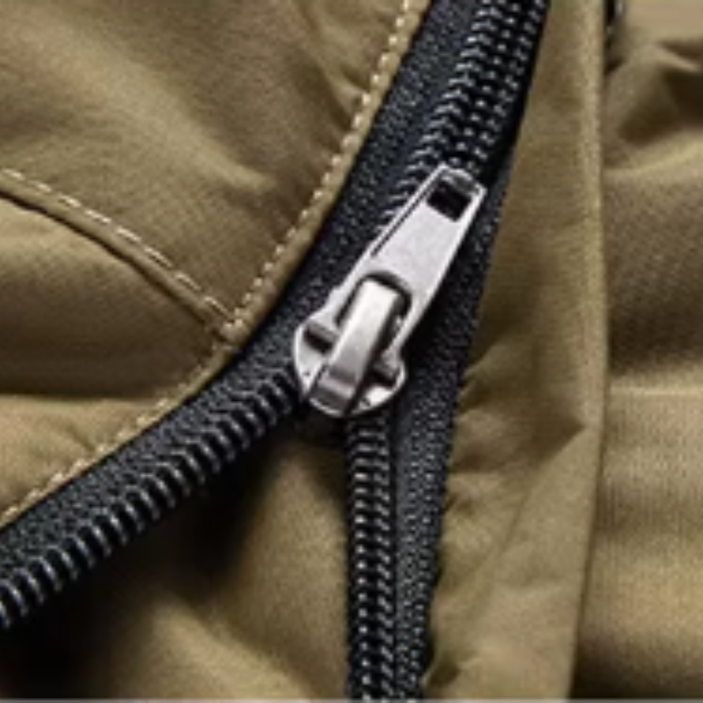 Parka winterjas heren gewatteerd met bontrand capuchon 10