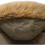 Parka winterjas heren gewatteerd met bontrand capuchon 7
