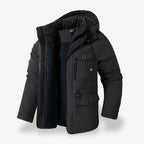 Parka winterjas heren met capuchon en fleecevoering 1