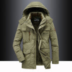 Parka winterjas heren met teddyvoering en capuchon waterafstotend 2