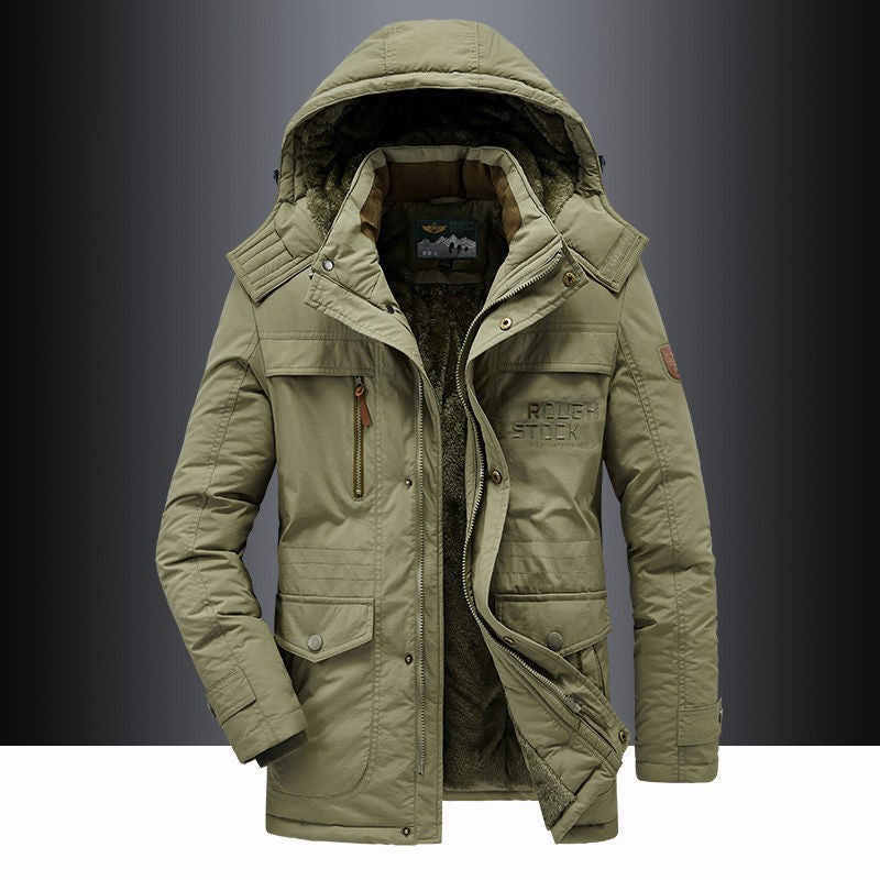 Parka winterjas heren met teddyvoering en capuchon waterafstotend 2