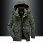 Parka winterjas heren met teddyvoering en capuchon waterafstotend 5