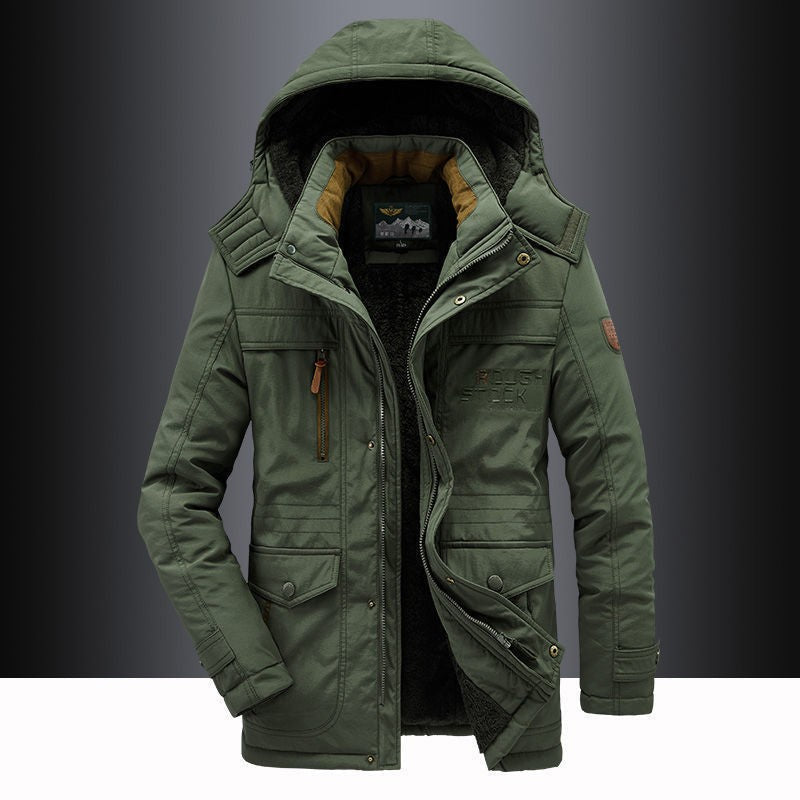 Parka winterjas heren met teddyvoering en capuchon waterafstotend 5