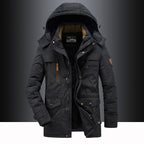 Parka winterjas heren met teddyvoering en capuchon waterafstotend 6