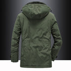 Parka winterjas heren met teddyvoering en capuchon waterafstotend 8