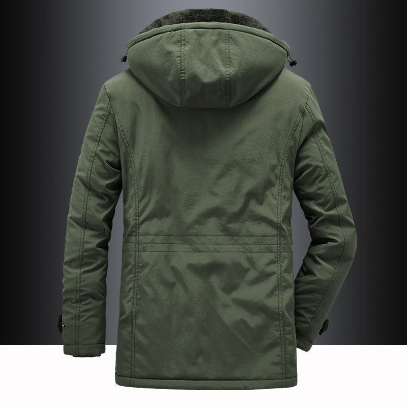 Parka winterjas heren met teddyvoering en capuchon waterafstotend 8