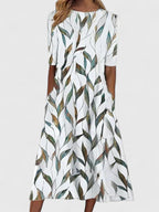 Fabienne - Midi jurk zomer met print dames