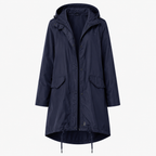 Regenjas dames waterafstotend en oversized met capuchon en verstelbare zoom 12