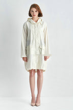 Regenjas dames waterafstotend en oversized met capuchon en verstelbare zoom 6