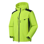 Regenjas dames waterdicht met capuchon, ritszakken en getapete naden 10