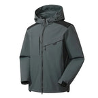 Regenjas dames waterdicht met capuchon, ritszakken en getapete naden 12