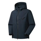 Regenjas dames waterdicht met capuchon, ritszakken en getapete naden 5