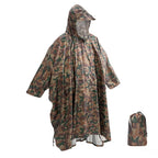 Regenponcho uniseks waterdicht met capuchon en opbergetui 5