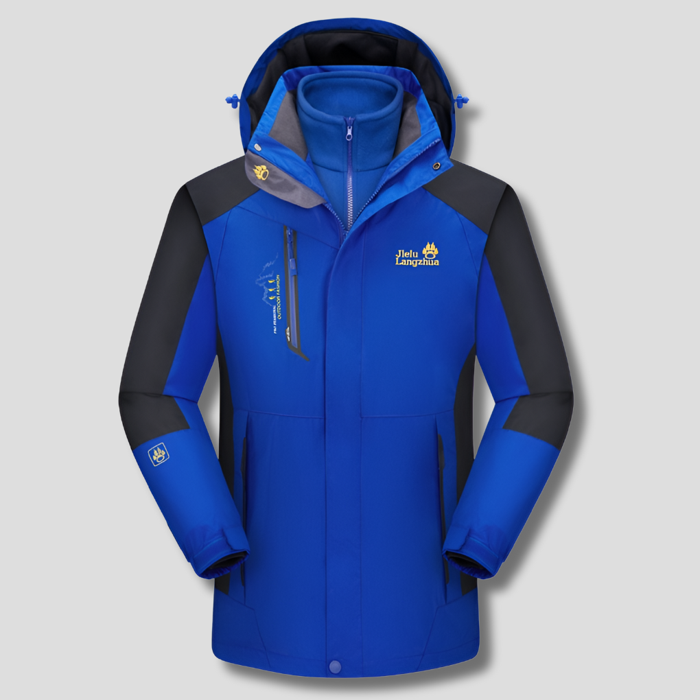 Ski-jas dames 3-in-1 met capuchon en hoge kraag gevoerd 4
