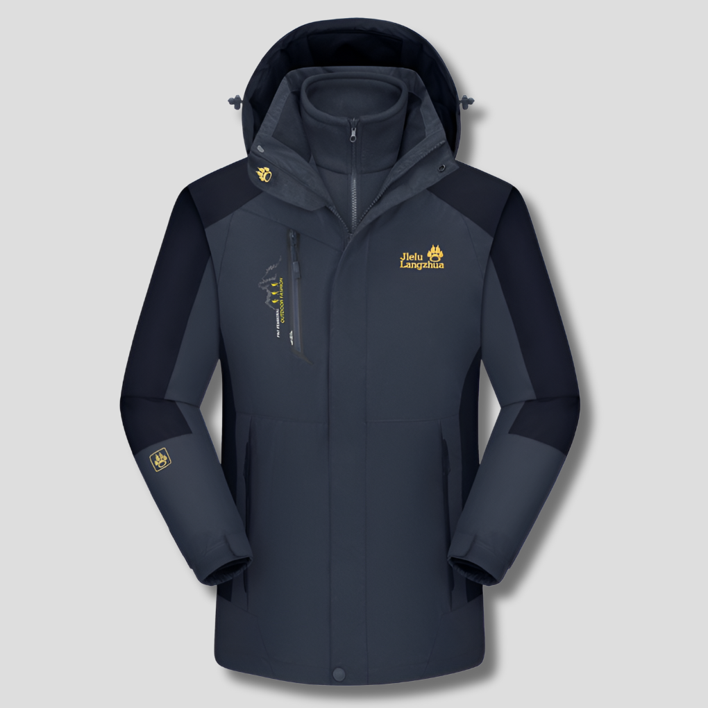 Ski-jas dames 3-in-1 met capuchon en hoge kraag gevoerd 8