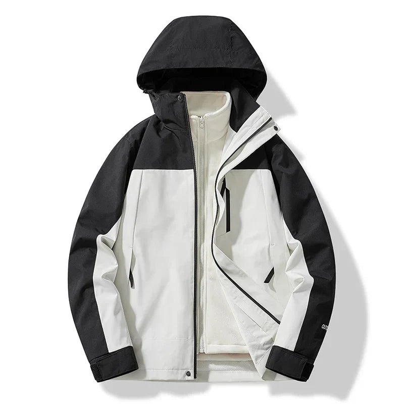Ski-jas dames 3-in-1 met capuchon en uitneembare fleecevoering 4