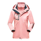 Ski-jas dames 3-in-1 met capuchon langarm waterafstotend 4