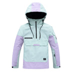 Ski-jas dames anorak met capuchon en halve rits waterafstotend 6