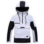 Ski-jas dames anorak met capuchon en halve rits waterafstotend 7