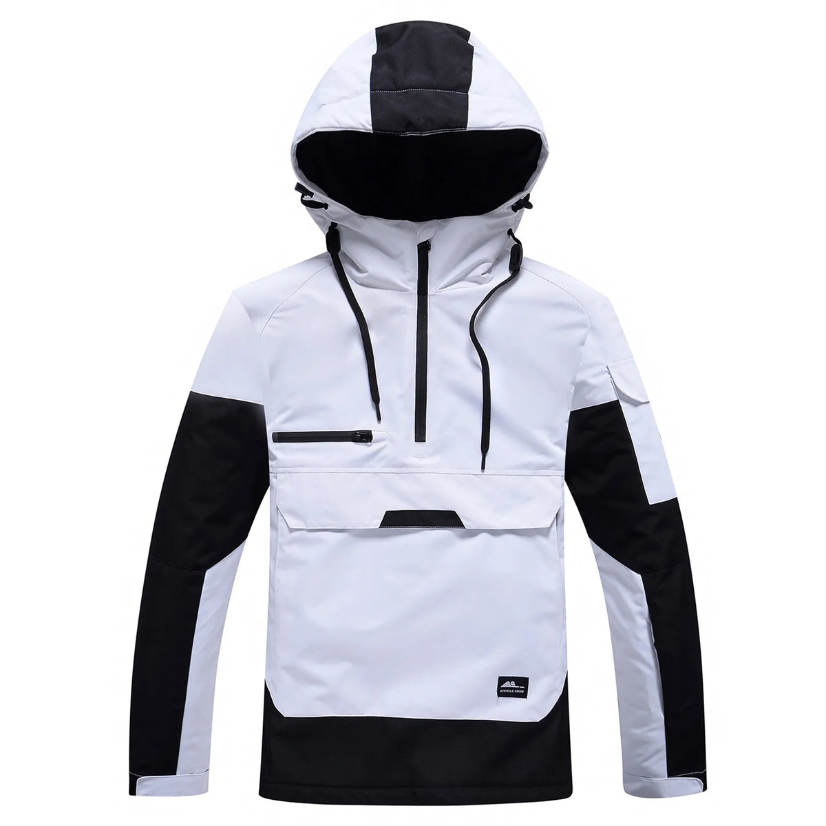 Ski-jas dames anorak met capuchon en halve rits waterafstotend 7