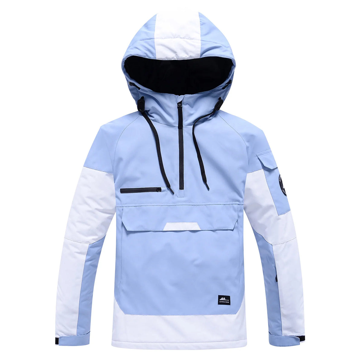 Ski-jas dames anorak met capuchon en halve rits waterafstotend 8