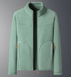 Ski-jas dames fleece met opstaande kraag en doorlopende rits 1