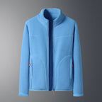 Ski-jas dames fleece met opstaande kraag en doorlopende rits 7