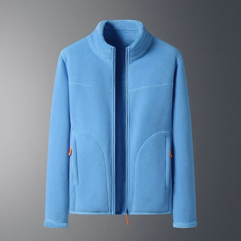 Ski-jas dames fleece met opstaande kraag en doorlopende rits 7