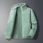 Ski-jas dames fleece met opstaande kraag en doorlopende rits 8