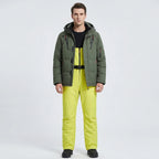 Ski-set heren tweedelig met capuchon jas en broek waterafstotend gevoerd 10