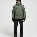 Ski-set heren tweedelig met capuchon jas en broek waterafstotend gevoerd 12