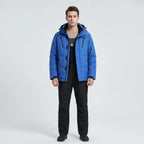 Ski-set heren tweedelig met capuchon jas en broek waterafstotend gevoerd 2