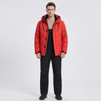 Ski-set heren tweedelig met capuchon jas en broek waterafstotend gevoerd 3