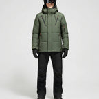 Ski-set heren tweedelig met capuchon jas en broek waterafstotend gevoerd 5
