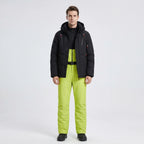 Ski-set heren tweedelig met capuchon jas en broek waterafstotend gevoerd 6