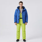 Ski-set heren tweedelig met capuchon jas en broek waterafstotend gevoerd 7