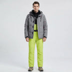 Ski-set heren tweedelig met capuchon jas en broek waterafstotend gevoerd 8