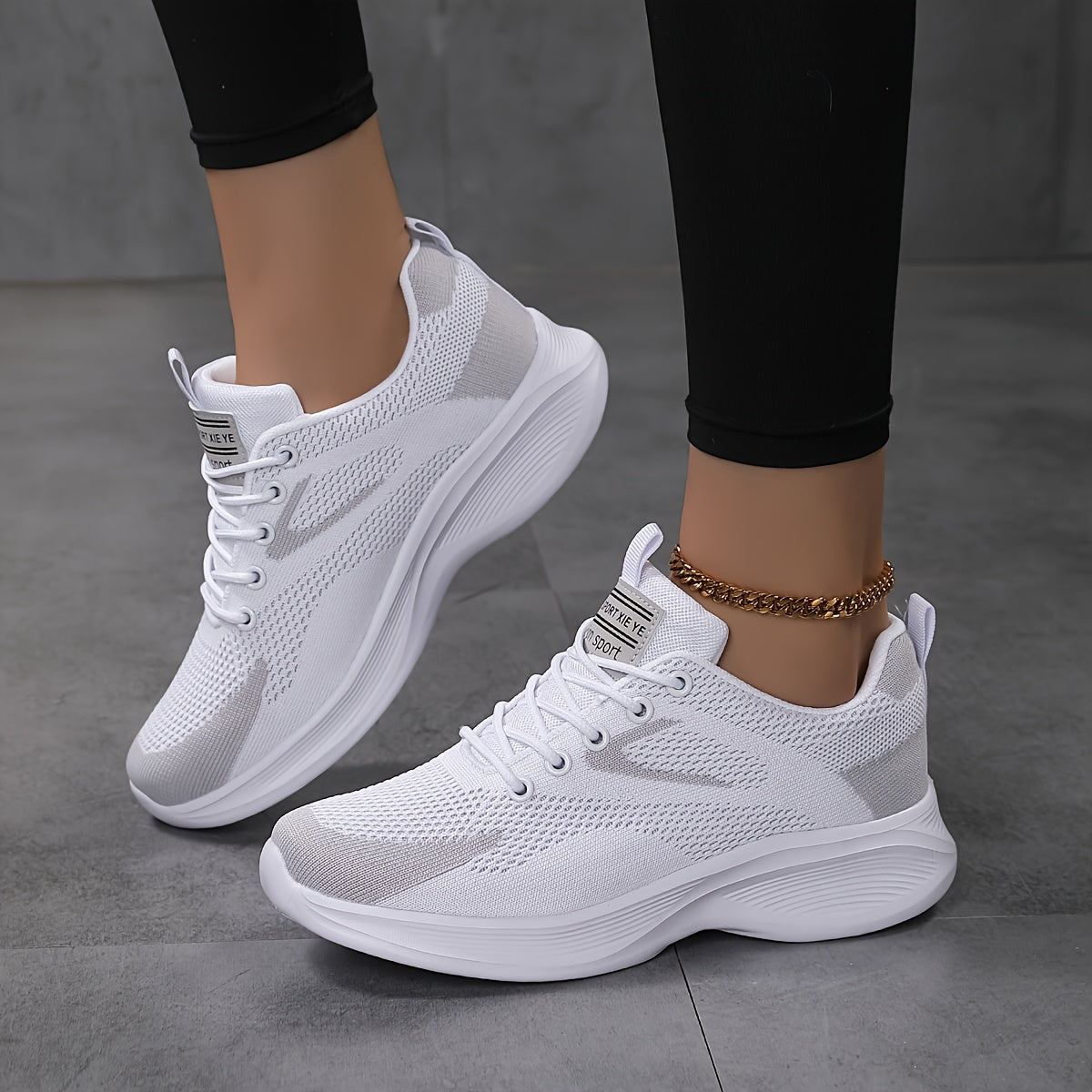 Sneakers dames lichtgewicht met veters 2