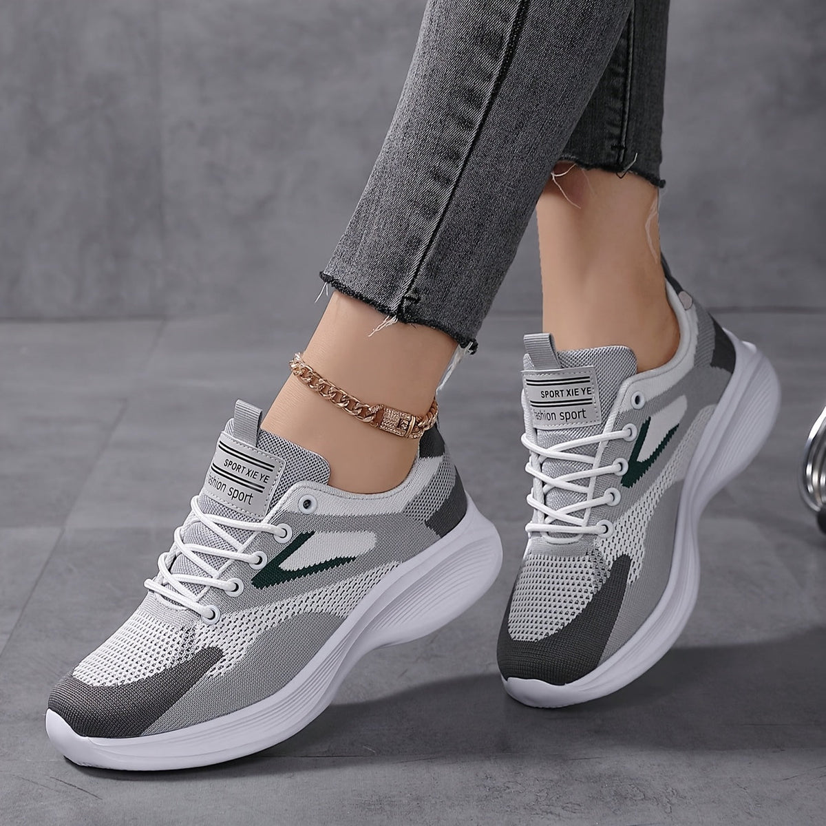 Sneakers dames lichtgewicht met veters 5