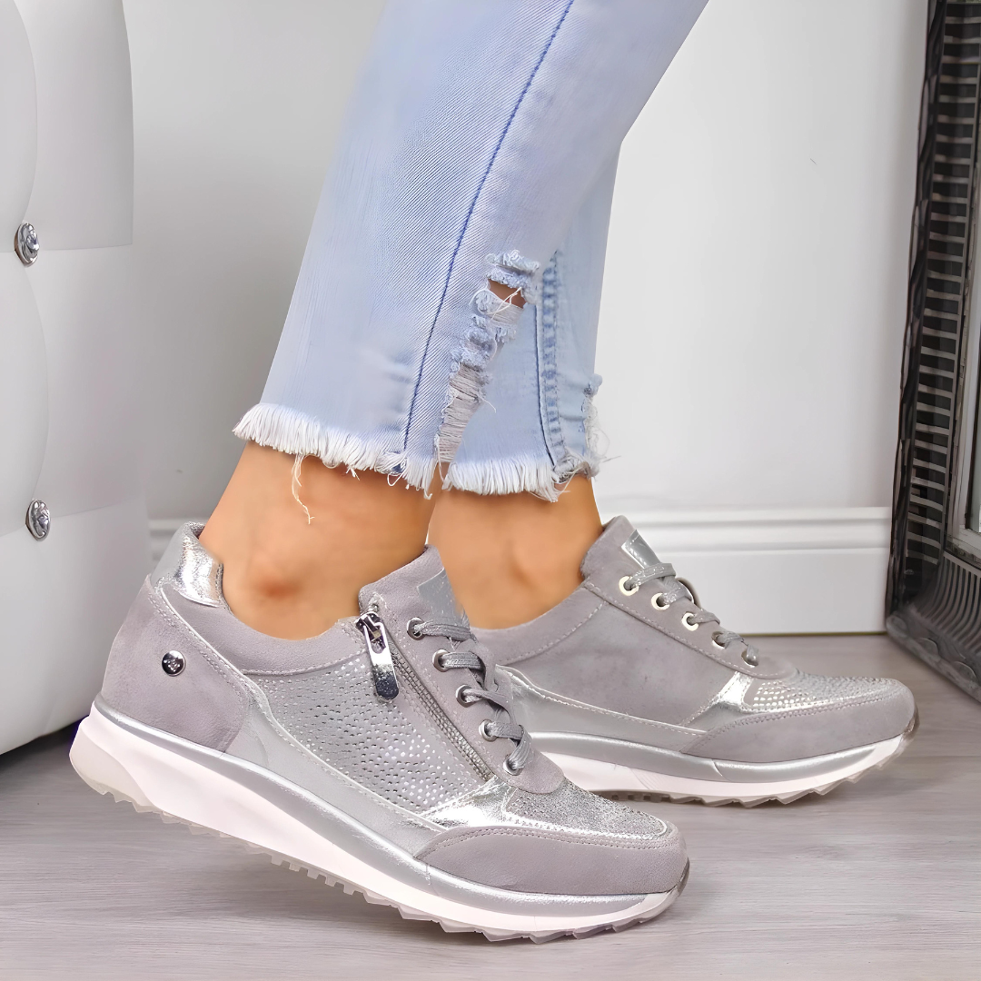 Sneakers dames met sleehak 1