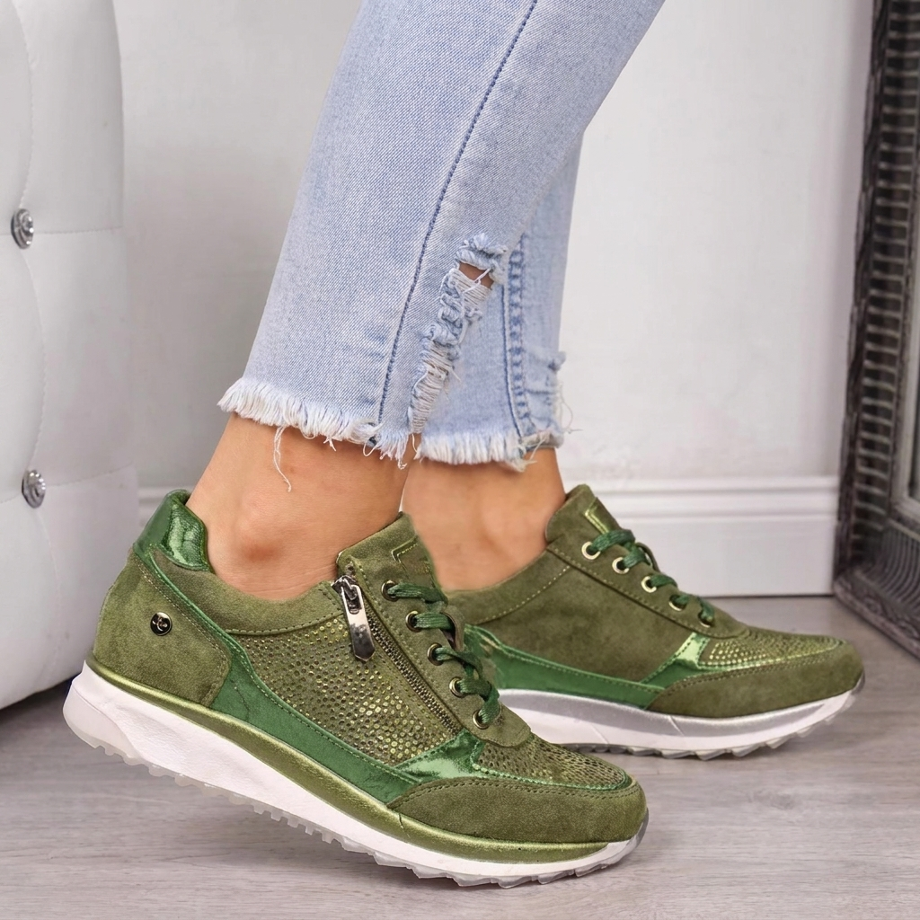Sneakers dames met sleehak 3