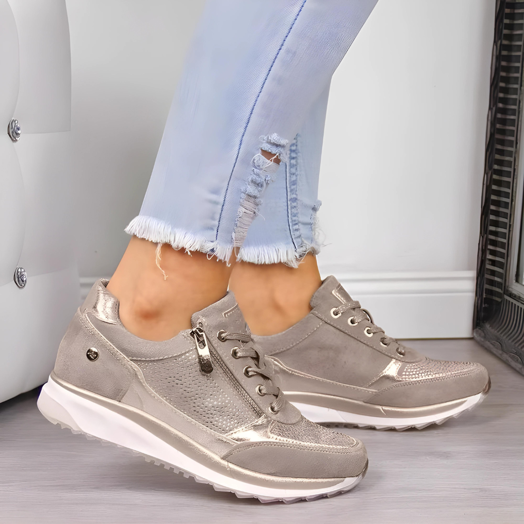 Sneakers dames met sleehak 4
