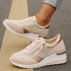 Sneakers dames met sleehak en ademend ontwerp 4