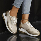 Sneakers dames met sleehak en ademend ontwerp 5