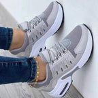 Sneakers dames met sleehak en luchtkussenzool 1